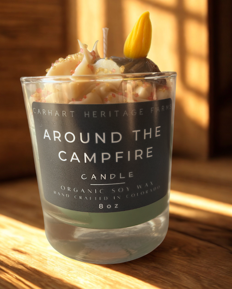 Warm ambiance around the campfire