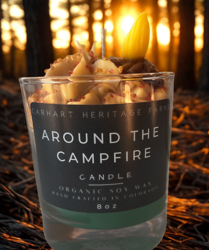 Warm ambiance around the campfire