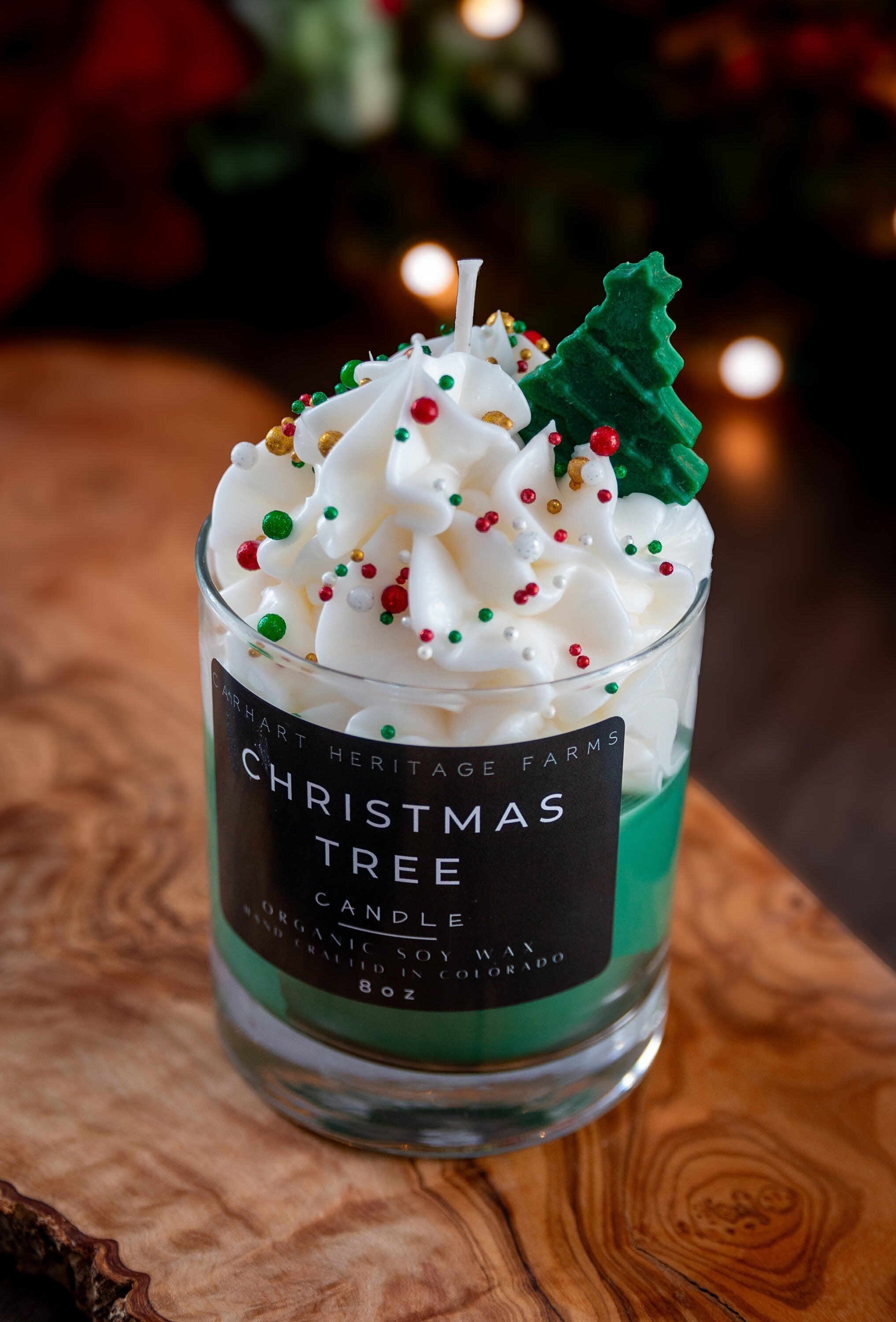 Decorative Christmas Tree Candle for Festive Celebrations