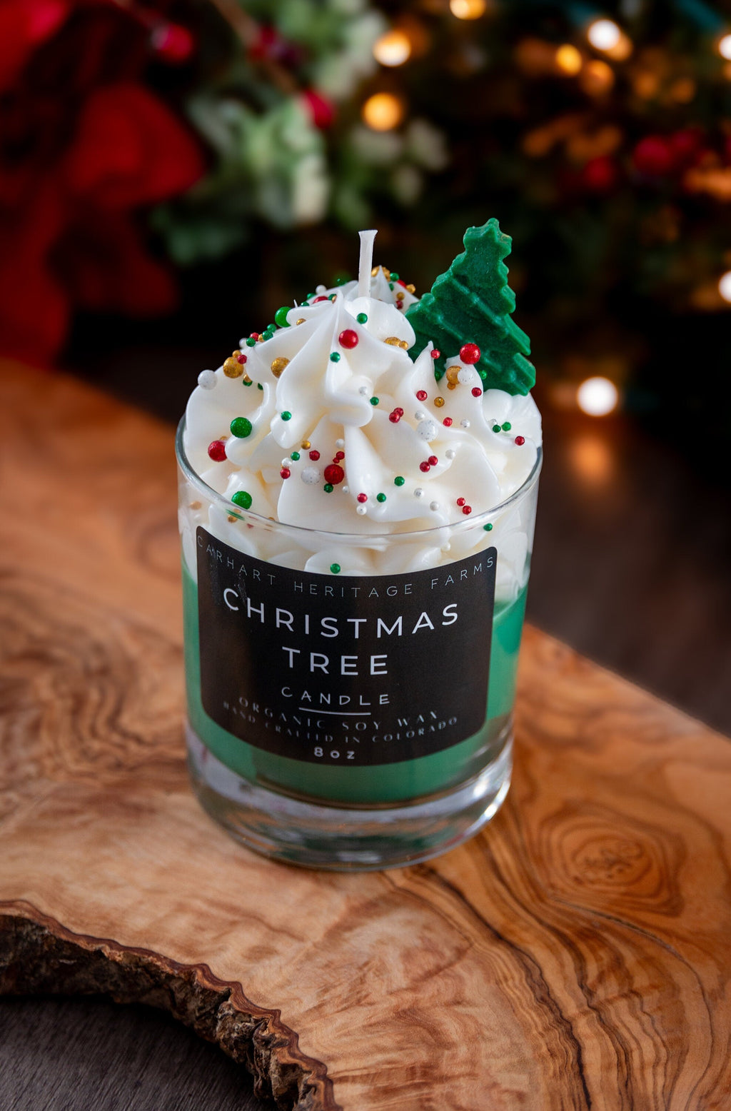 Decorative Christmas Tree Candle for Festive Celebrations
