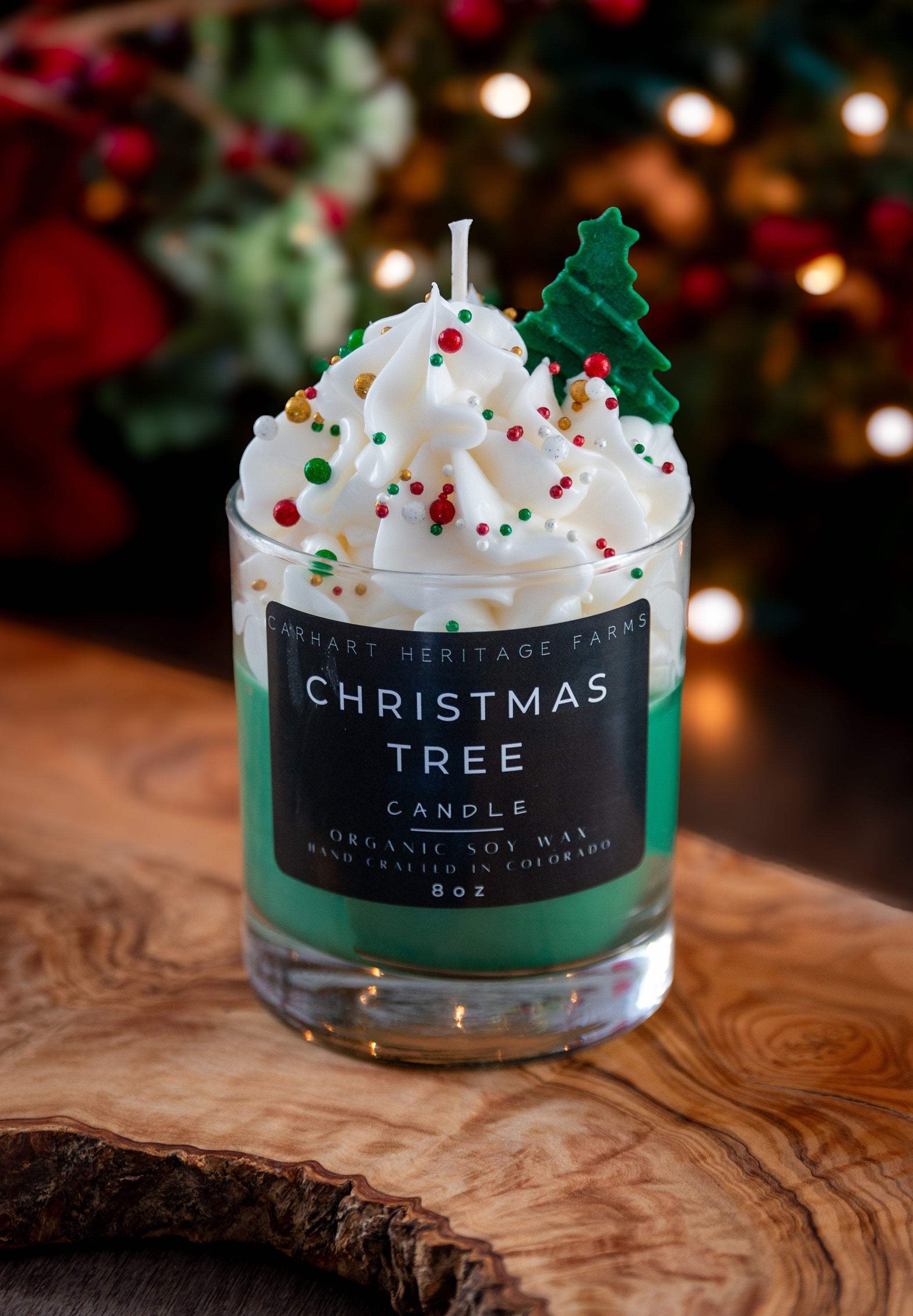 Decorative Christmas Tree Candle for Festive Celebrations